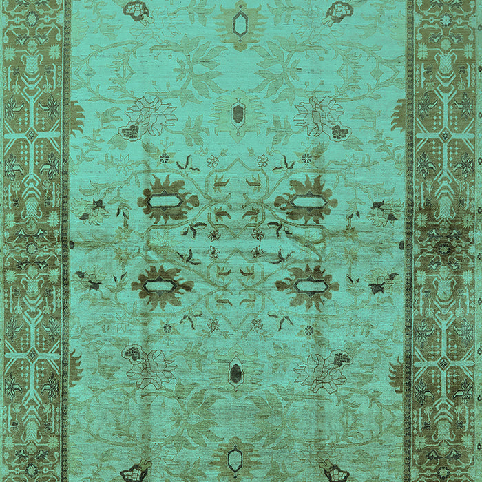 Oriental Turquoise Traditional Rug, urb2999turq