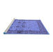 Sideview of Machine Washable Oriental Blue Traditional Rug, wshurb2999blu