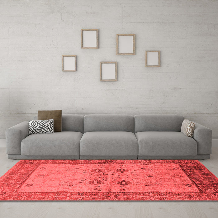 Traditional Red Washable Rugs