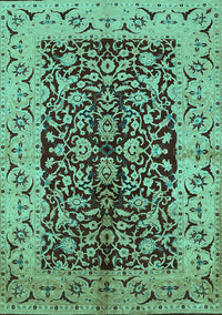 Oriental Turquoise Traditional Rug, urb3000turq