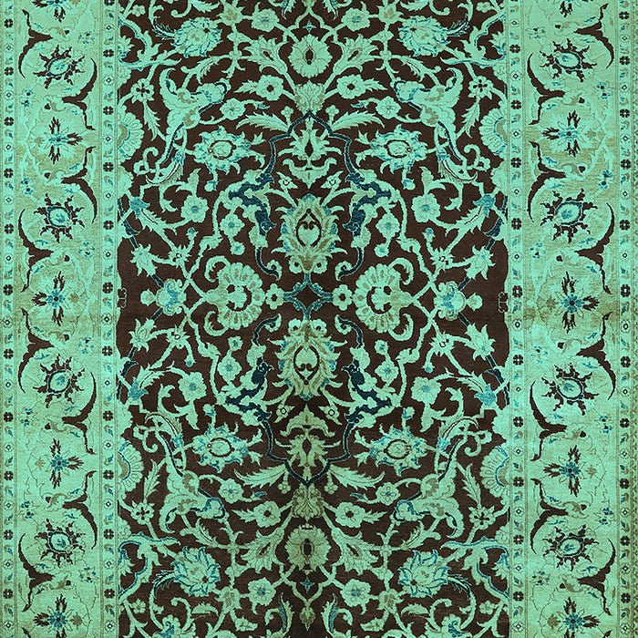 Oriental Turquoise Traditional Rug, urb3000turq