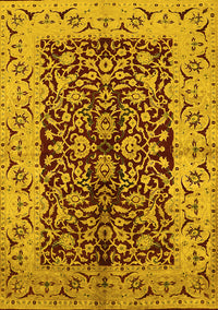 Oriental Yellow Traditional Rug, urb3000yw
