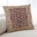 Lifestyle Image of Mid-Century Modern Urban Square Sandy Brown Throw Pillow, 18 inch by 18 inch, pwurb3000