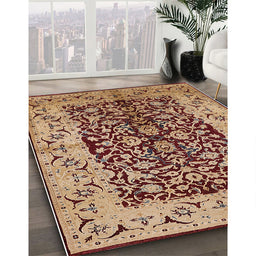 Machine Washable Industrial Modern Sandy Brown Rug in a Family Room, wshurb3000