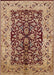 Mid-Century Modern Sandy Brown Oriental Rug, urb3000