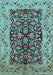 Oriental Light Blue Traditional Rug, urb3000lblu