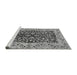 Sideview of Machine Washable Oriental Gray Traditional Rug, wshurb3000gry