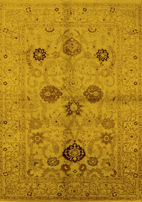 Oriental Yellow Traditional Rug, urb3001yw
