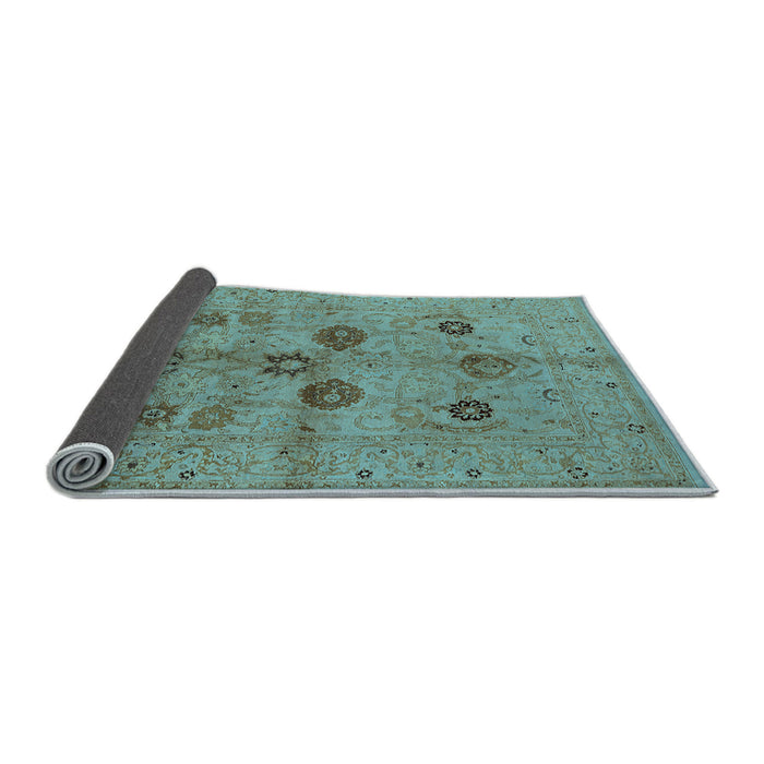 Sideview of Oriental Light Blue Traditional Rug, urb3001lblu