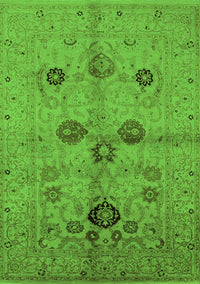 Oriental Green Traditional Rug, urb3001grn