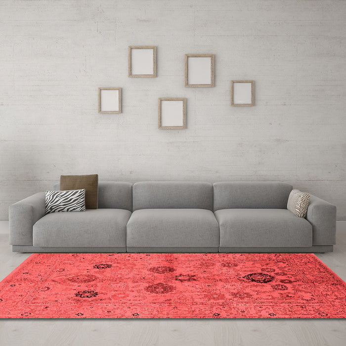 Traditional Red Washable Rugs