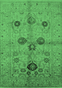 Oriental Emerald Green Traditional Rug, urb3001emgrn