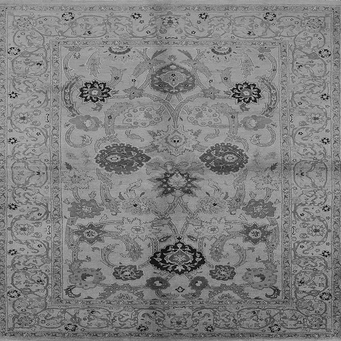 Square Oriental Gray Traditional Rug, urb3001gry
