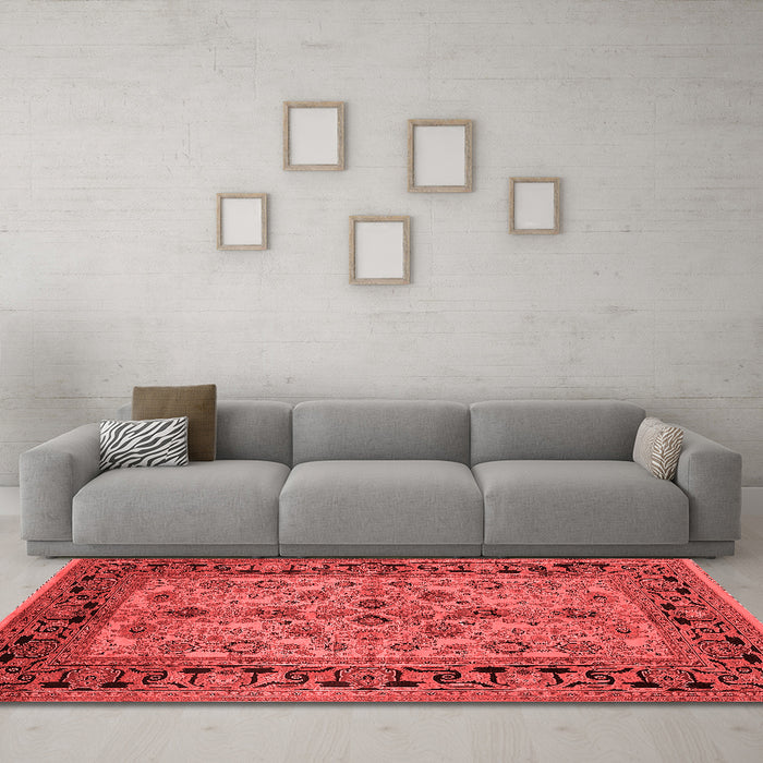 Traditional Red Washable Rugs