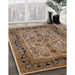 Machine Washable Industrial Modern Sangria Brown Rug in a Family Room, wshurb3002