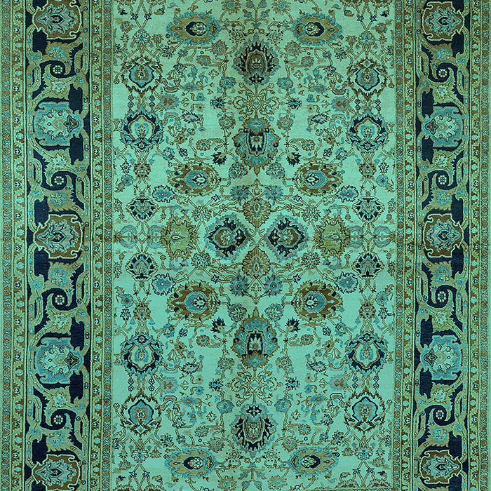 Oriental Turquoise Traditional Rug, urb3002turq