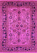 Machine Washable Oriental Pink Traditional Rug, wshurb3002pnk