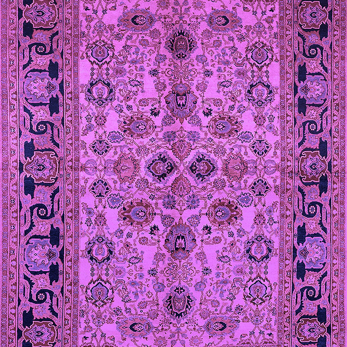 Machine Washable Oriental Purple Traditional Area Rugs, wshurb3002pur