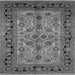 Square Oriental Gray Traditional Rug, urb3002gry