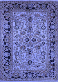 Oriental Blue Traditional Rug, urb3002blu