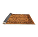 Sideview of Oriental Orange Traditional Rug, urb3002org