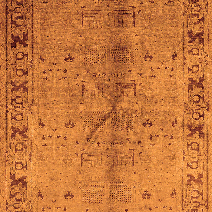 Machine Washable Oriental Orange Industrial Area Rugs, wshurb3003org