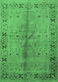 Oriental Emerald Green Industrial Rug, urb3003emgrn