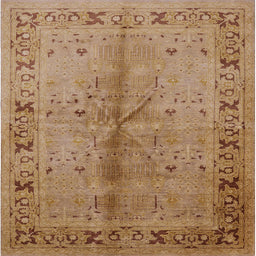 Square Machine Washable Industrial Modern Brown Sand Brown Rug, wshurb3003