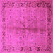 Square Oriental Pink Industrial Rug, urb3003pnk