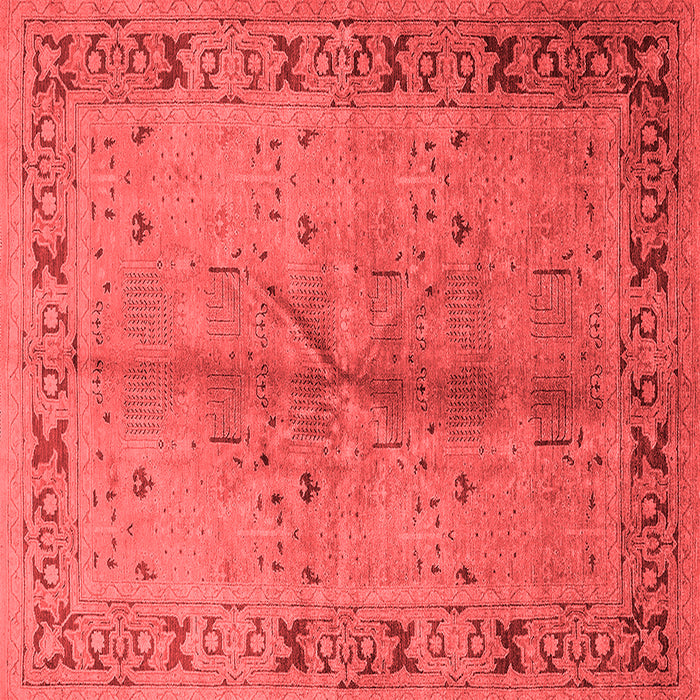 Machine Washable Oriental Red Industrial Rug, wshurb3003red
