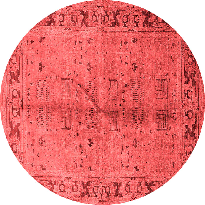 Machine Washable Oriental Red Industrial Rug, wshurb3003red