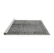 Sideview of Machine Washable Oriental Gray Industrial Rug, wshurb3003gry