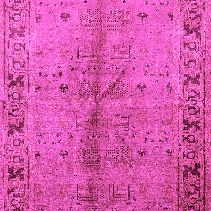 Machine Washable Oriental Pink Industrial Rug, wshurb3003pnk