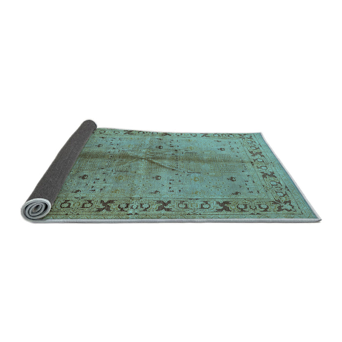 Sideview of Oriental Light Blue Industrial Rug, urb3003lblu
