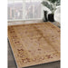 Machine Washable Industrial Modern Brown Sand Brown Rug in a Family Room, wshurb3003