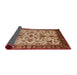 Sideview of Mid-Century Modern Sandy Brown Oriental Rug, urb3004