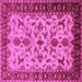 Square Oriental Pink Industrial Rug, urb3004pnk