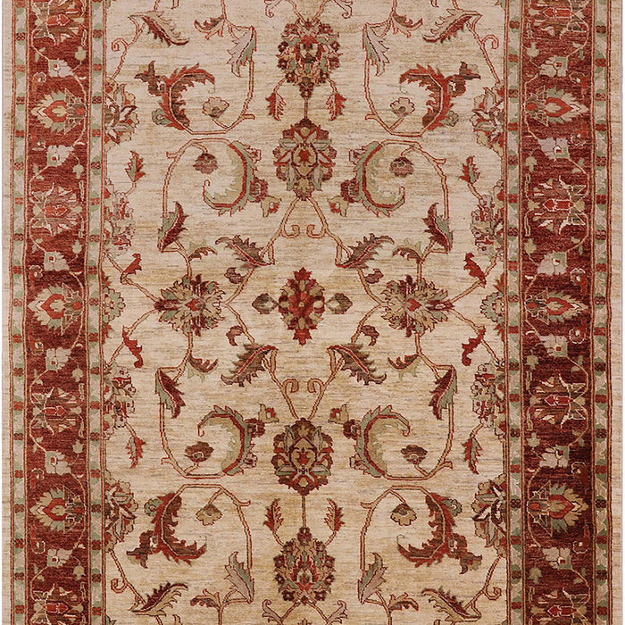 Mid-Century Modern Sandy Brown Oriental Rug, urb3004