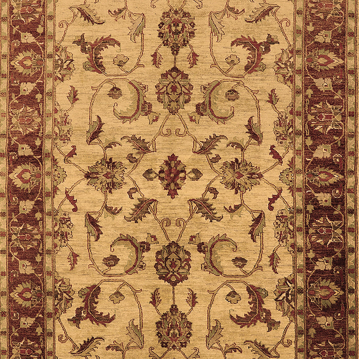 Machine Washable Oriental Brown Industrial Rug, wshurb3004brn