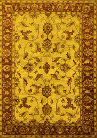 Oriental Yellow Industrial Rug, urb3004yw