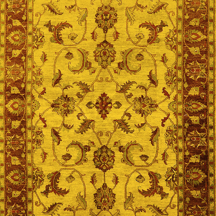 Oriental Yellow Industrial Rug, urb3004yw
