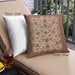 Front View of Mid-Century Modern Urban Square Sandy Brown Throw Pillow, 18 inch by 18 inch, pwurb3004