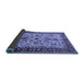 Sideview of Oriental Blue Industrial Rug, urb3004blu