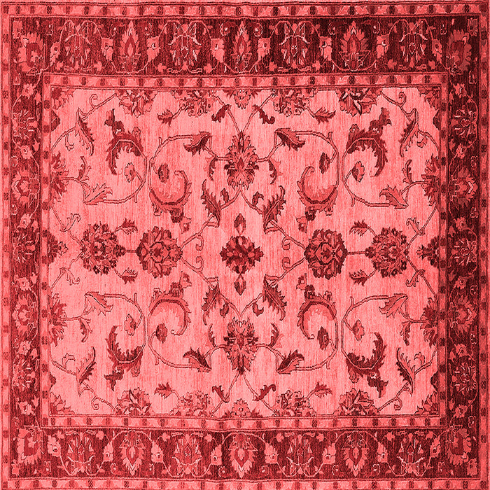 Machine Washable Oriental Red Industrial Rug, wshurb3004red