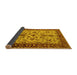 Sideview of Oriental Yellow Industrial Rug, urb3004yw