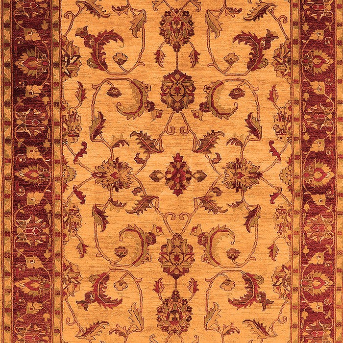 Machine Washable Oriental Orange Industrial Area Rugs, wshurb3004org