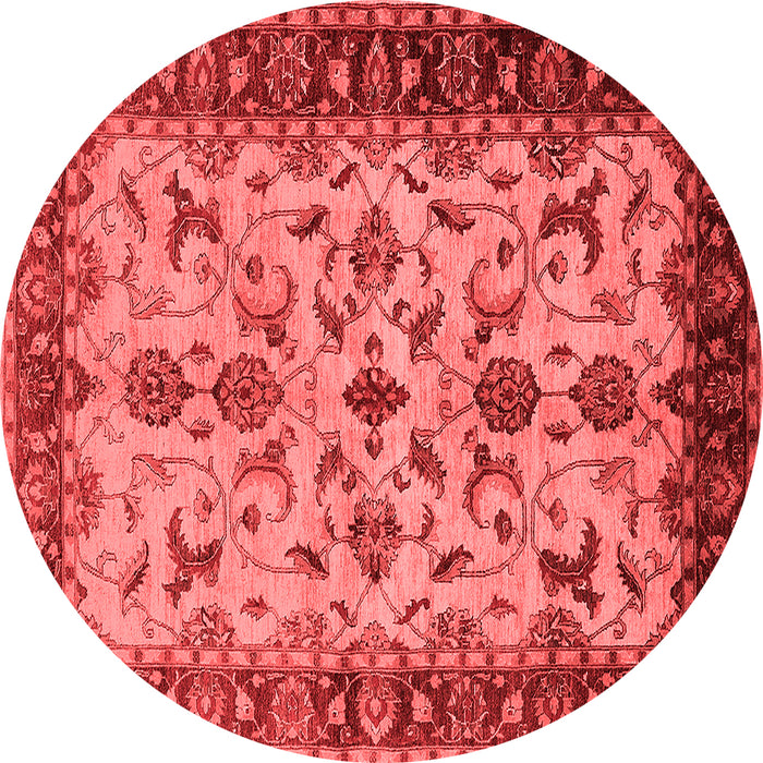 Machine Washable Oriental Red Industrial Rug, wshurb3004red