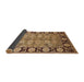 Sideview of Mid-Century Modern Brown Sand Brown Oriental Rug, urb3005