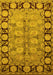 Oriental Yellow Industrial Rug, urb3005yw