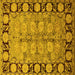 Square Oriental Yellow Industrial Rug, urb3005yw